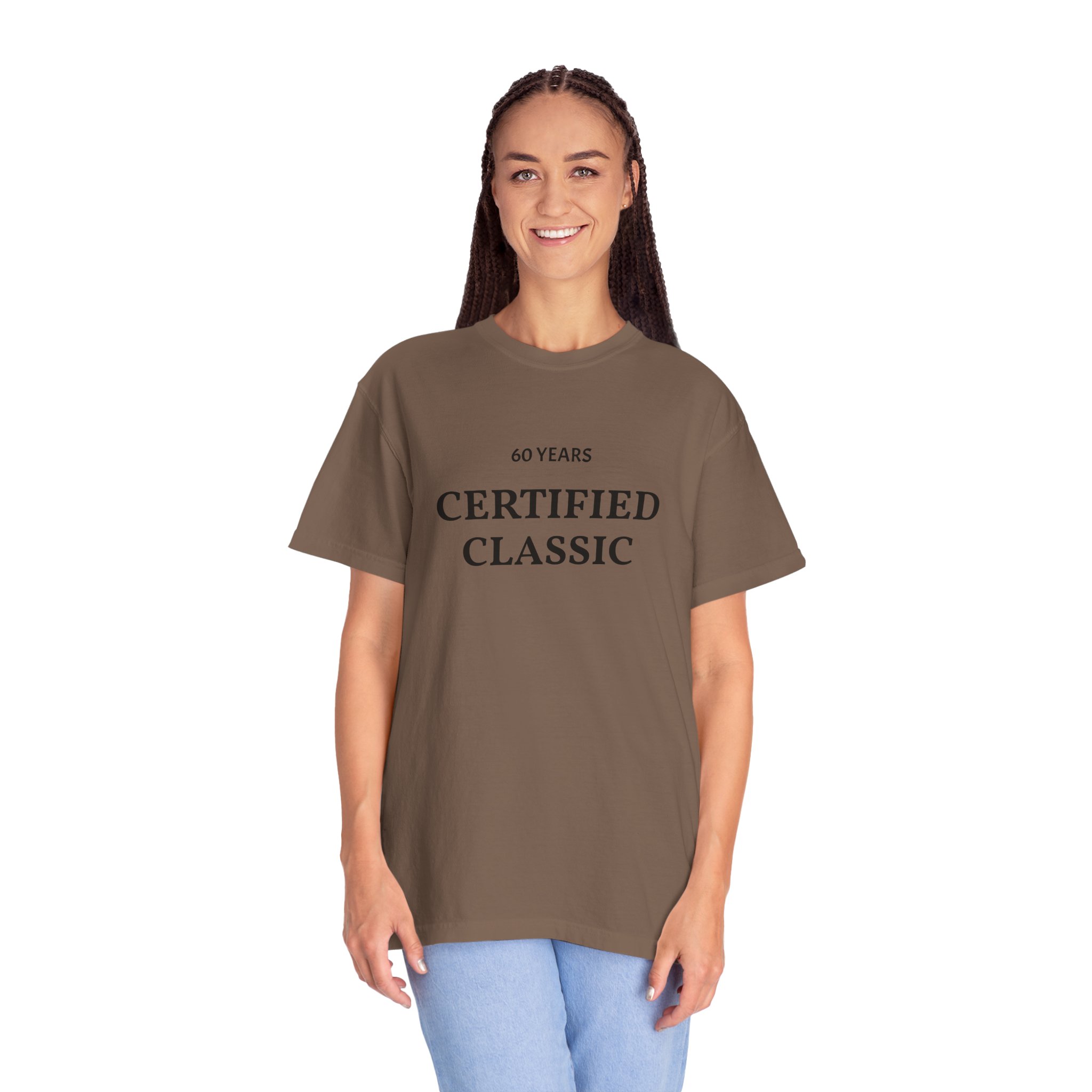 Certified Classic 60 Years T-Shirt | Minimal Anniversary Tee - Image 16