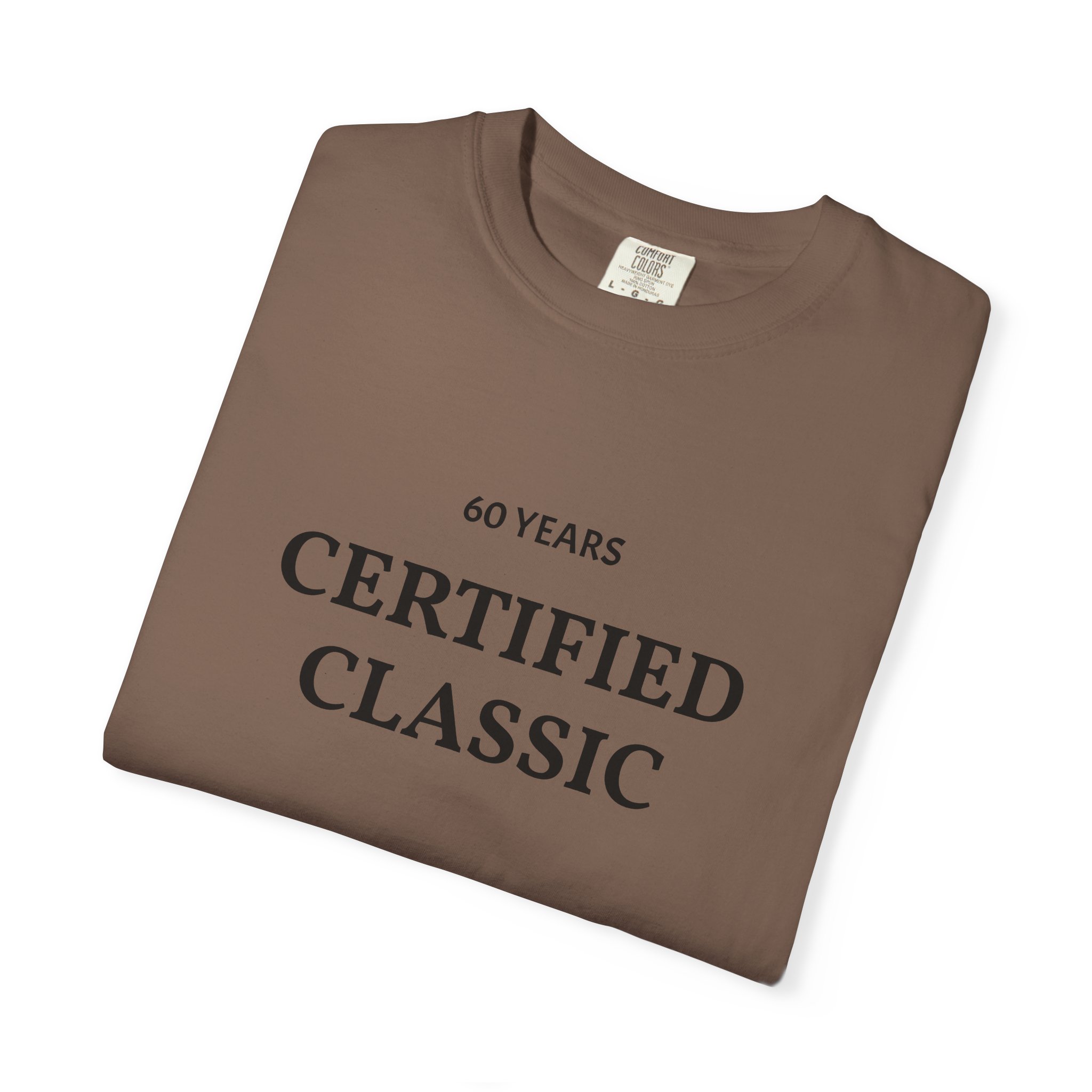 Certified Classic 60 Years T-Shirt | Minimal Anniversary Tee - Image 15