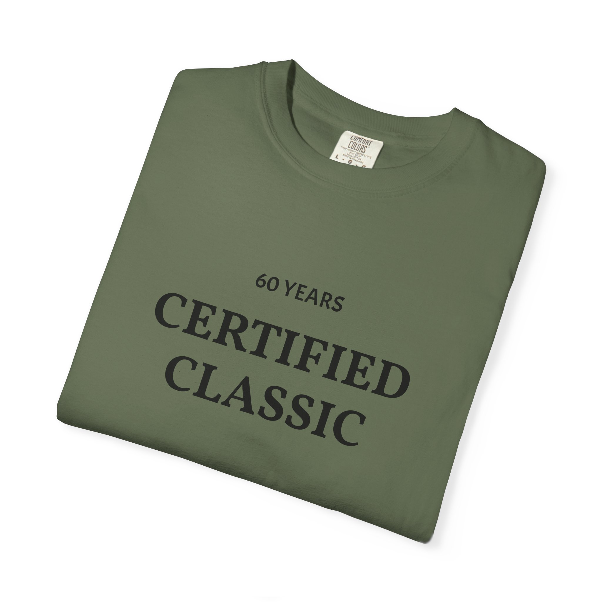 Certified Classic 60 Years T-Shirt | Minimal Anniversary Tee - Image 23