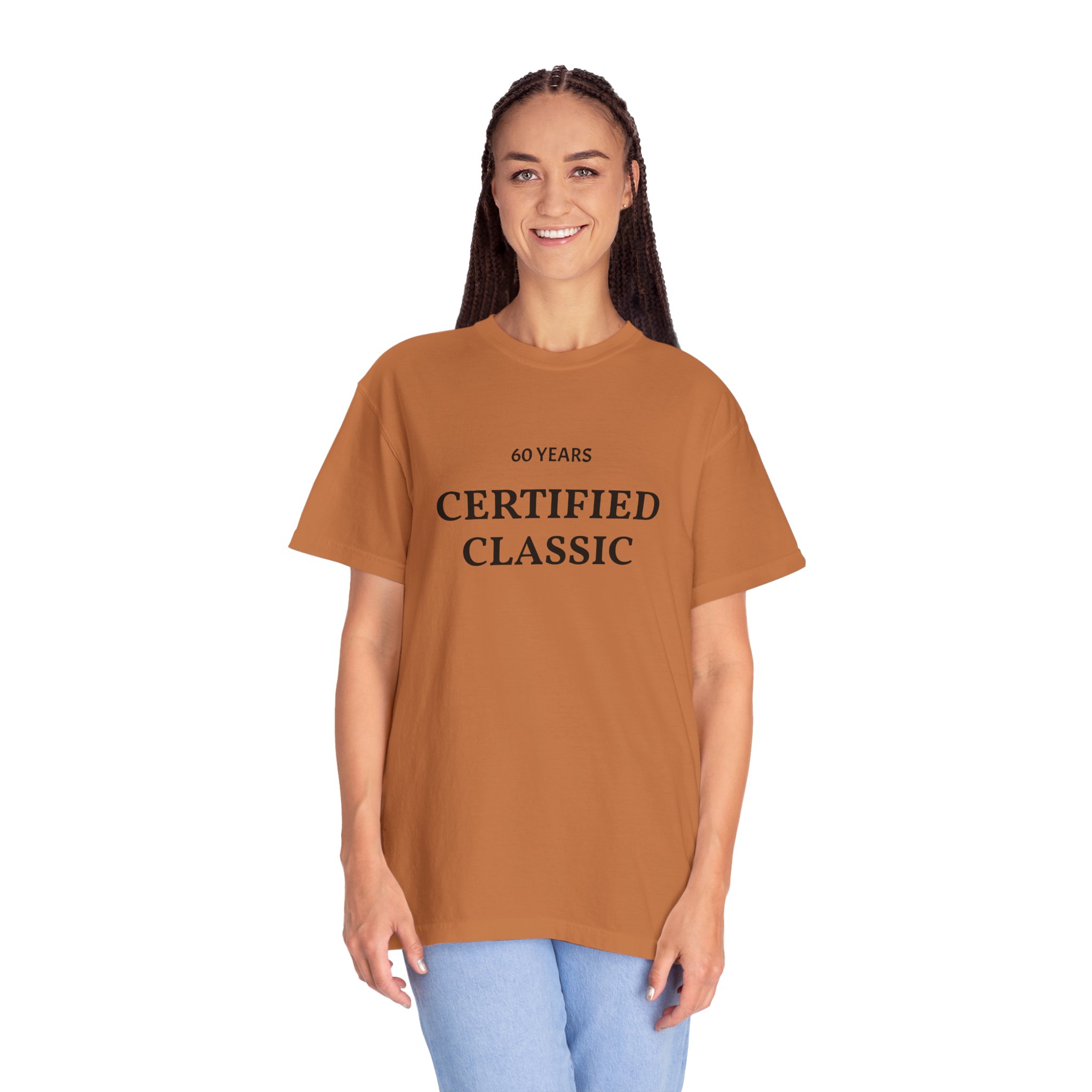 Certified Classic 60 Years T-Shirt | Minimal Anniversary Tee - Image 4