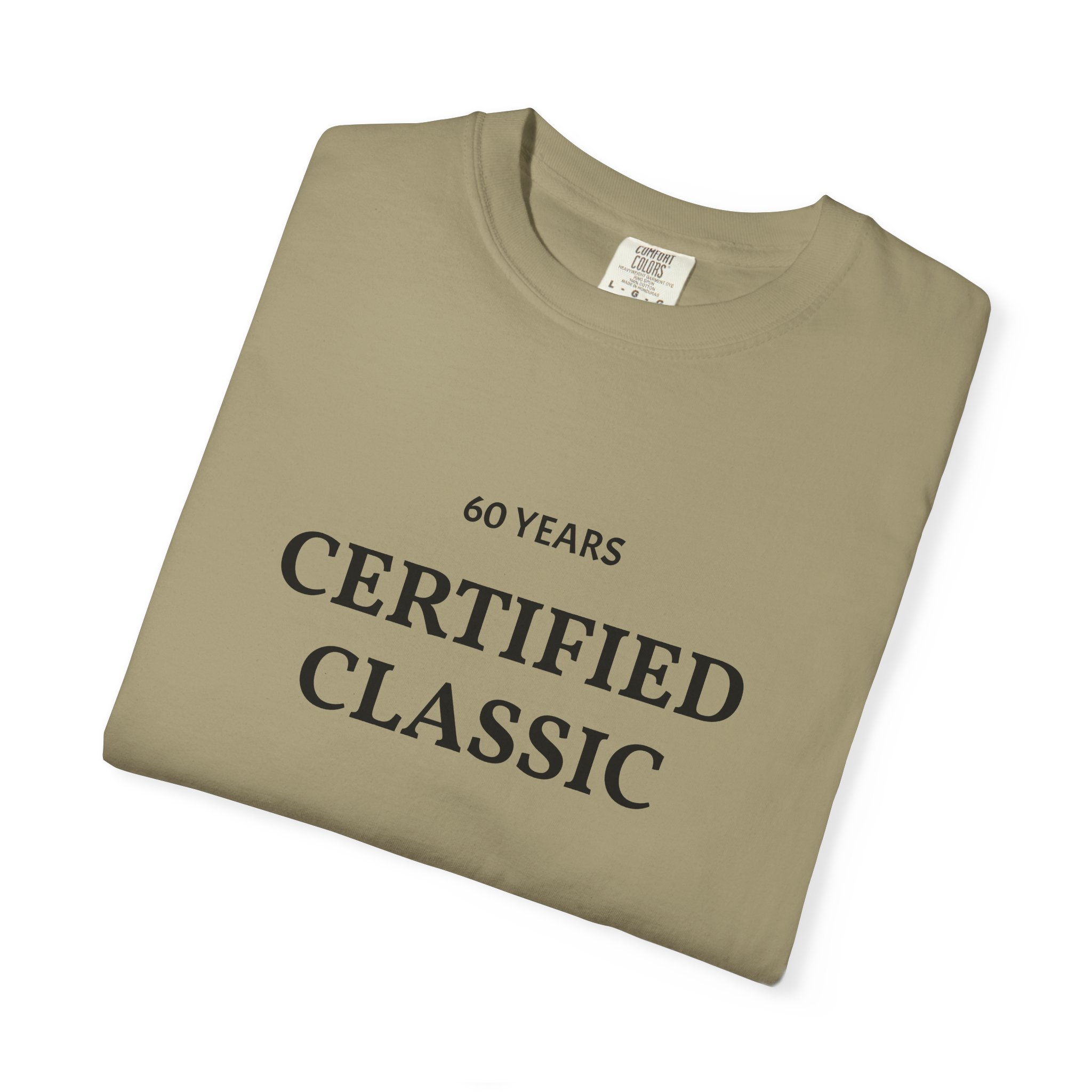 Certified Classic 60 Years T-Shirt | Minimal Anniversary Tee - Image 11