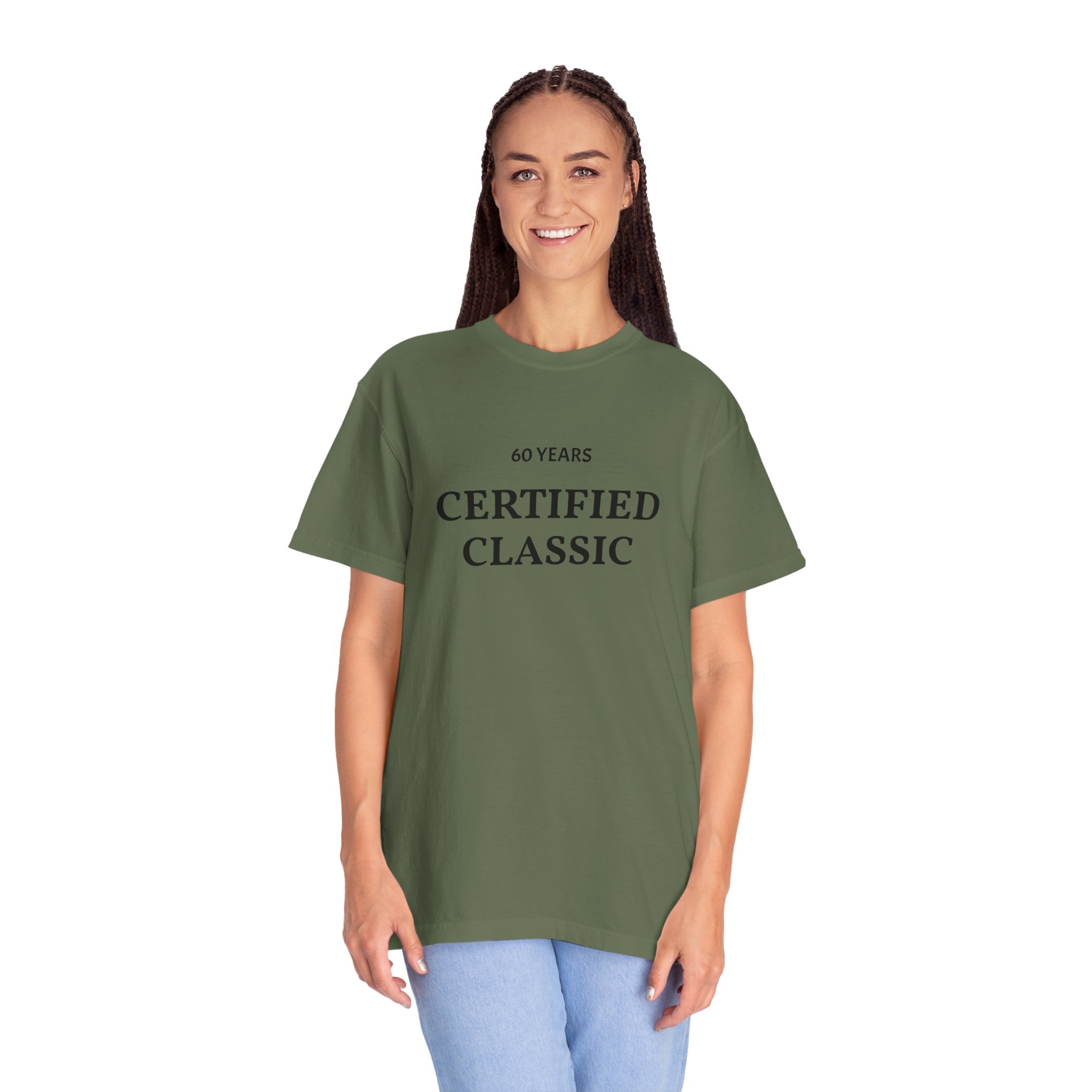 Certified Classic 60 Years T-Shirt | Minimal Anniversary Tee - Image 24