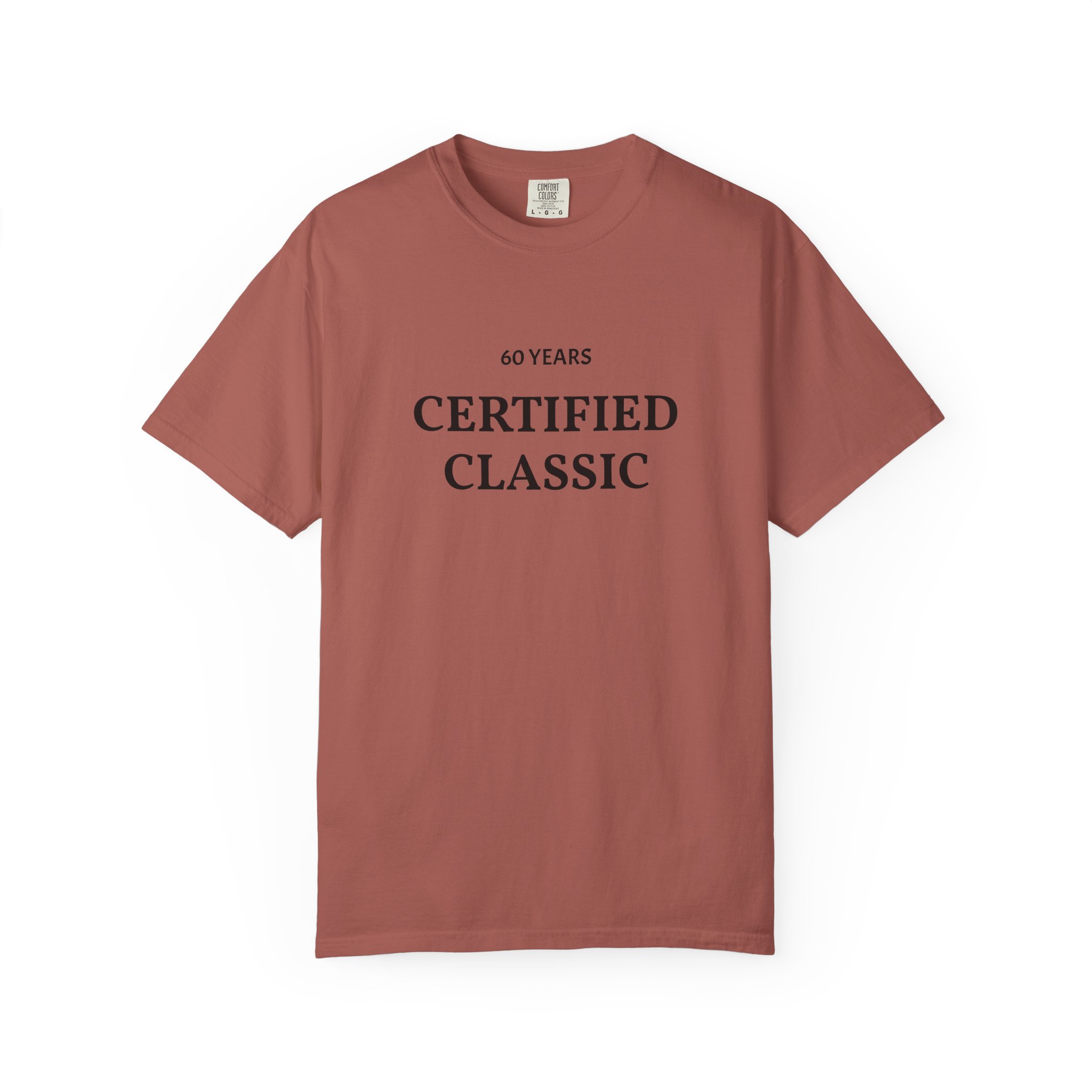 Certified Classic 60 Years T-Shirt | Minimal Anniversary Tee - Image 25