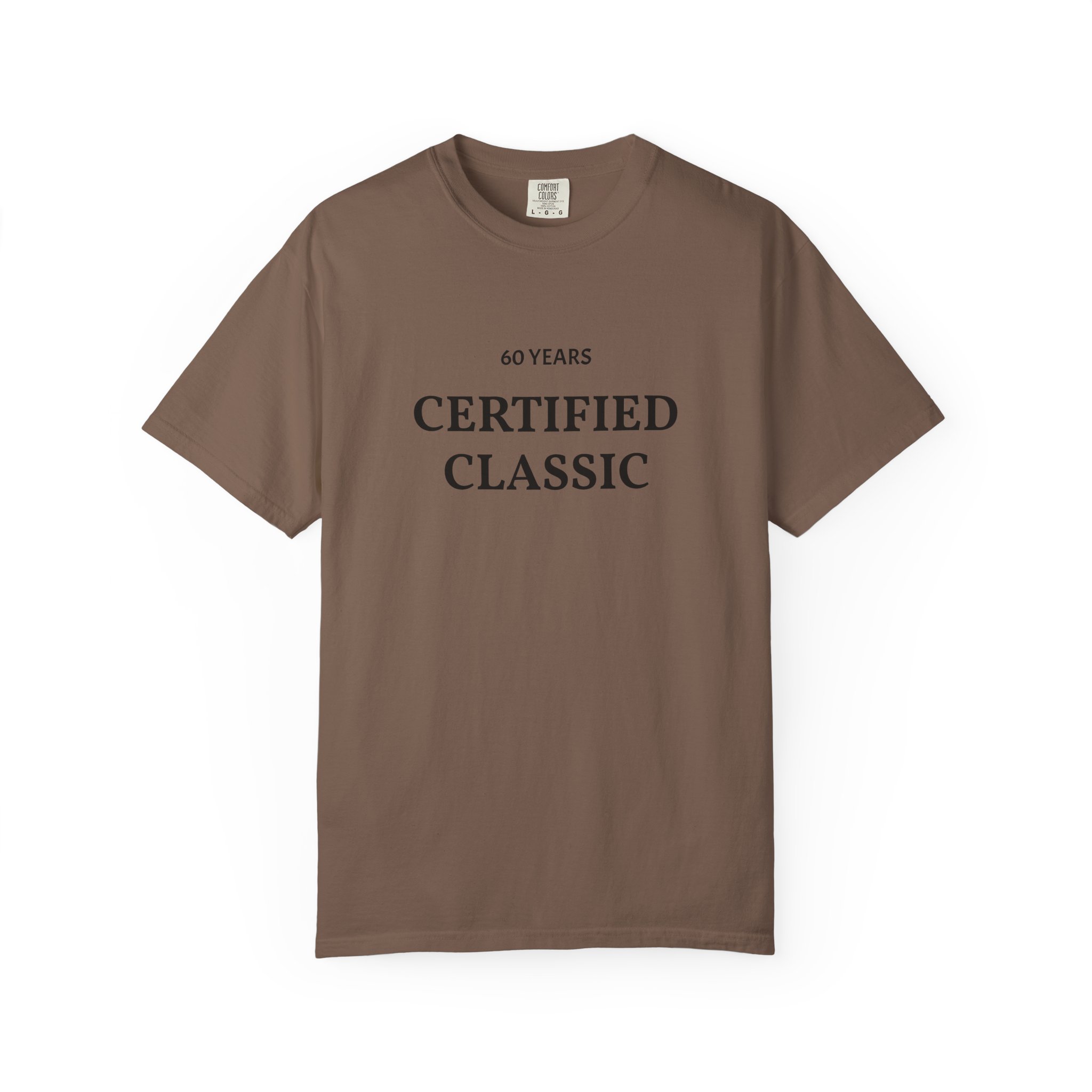 Certified Classic 60 Years T-Shirt | Minimal Anniversary Tee - Image 13