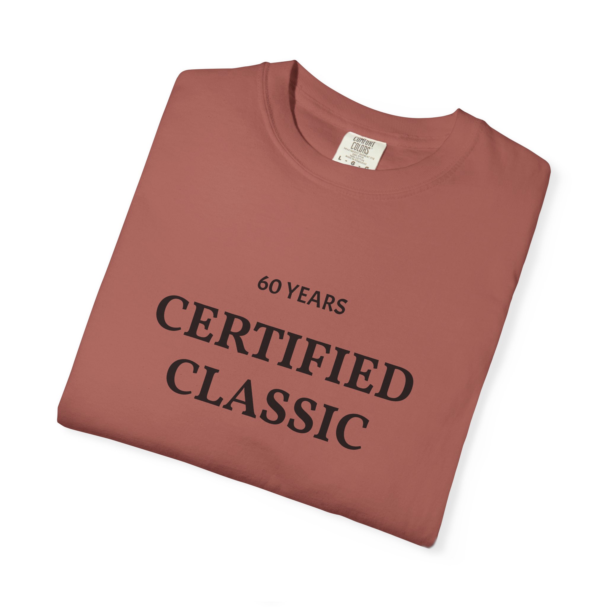 Certified Classic 60 Years T-Shirt | Minimal Anniversary Tee - Image 27