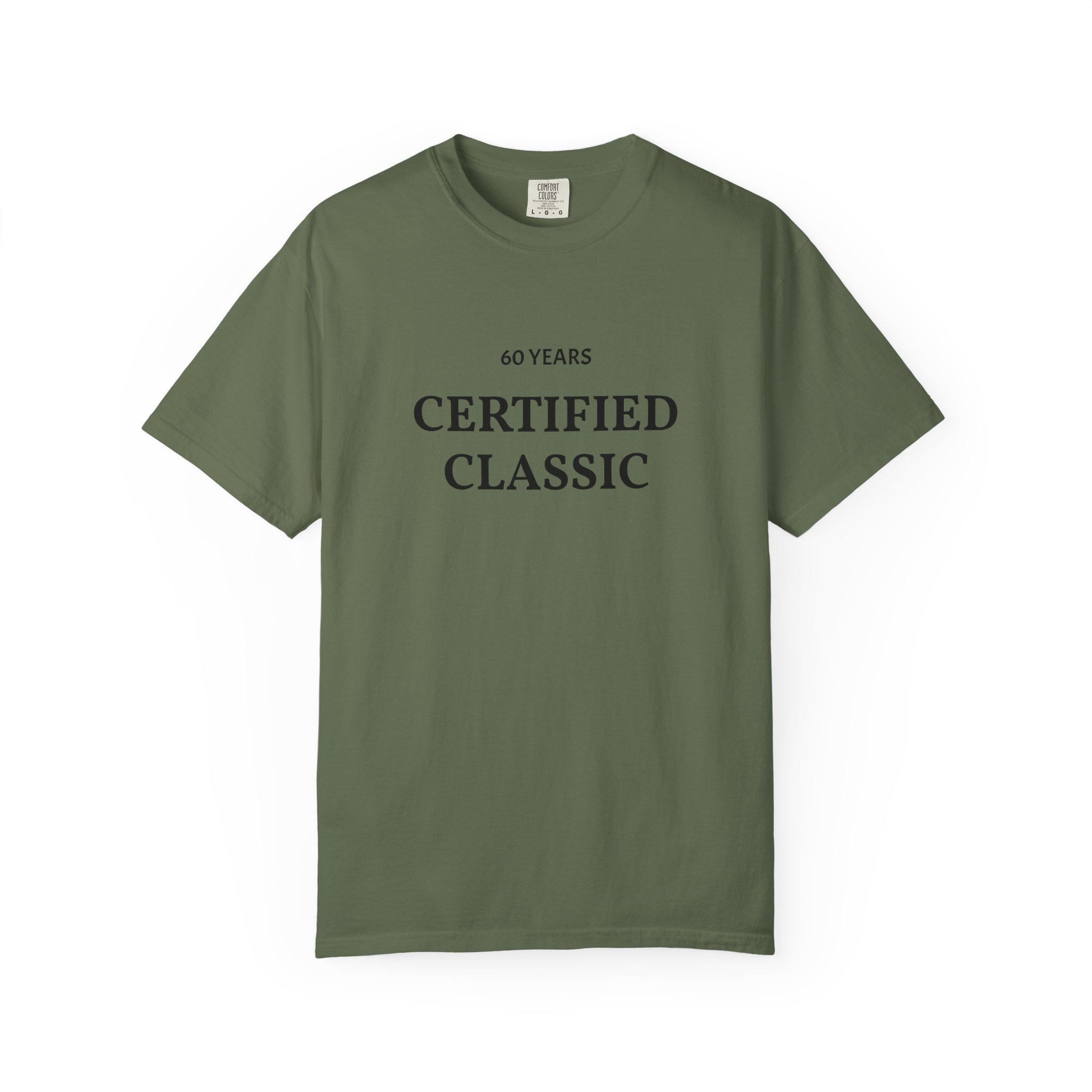 Certified Classic 60 Years T-Shirt | Minimal Anniversary Tee - Image 21