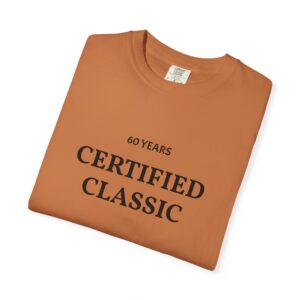 Certified Classic 60 Years T-Shirt | Minimal Anniversary Tee