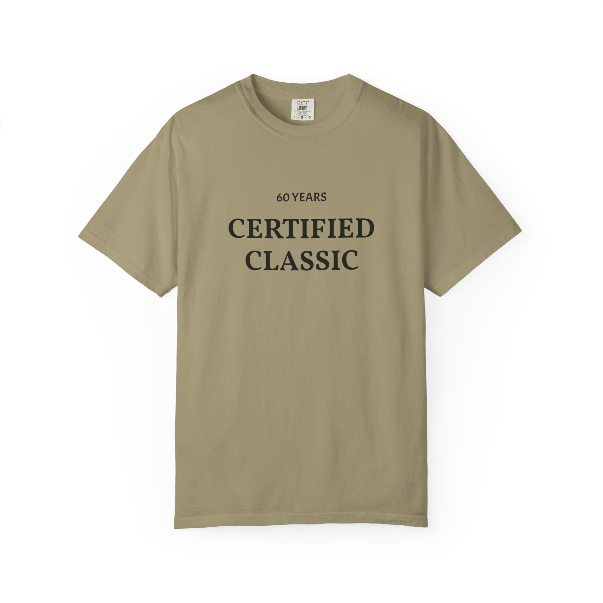 Certified Classic 60 Years T-Shirt | Minimal Anniversary Tee - Image 9