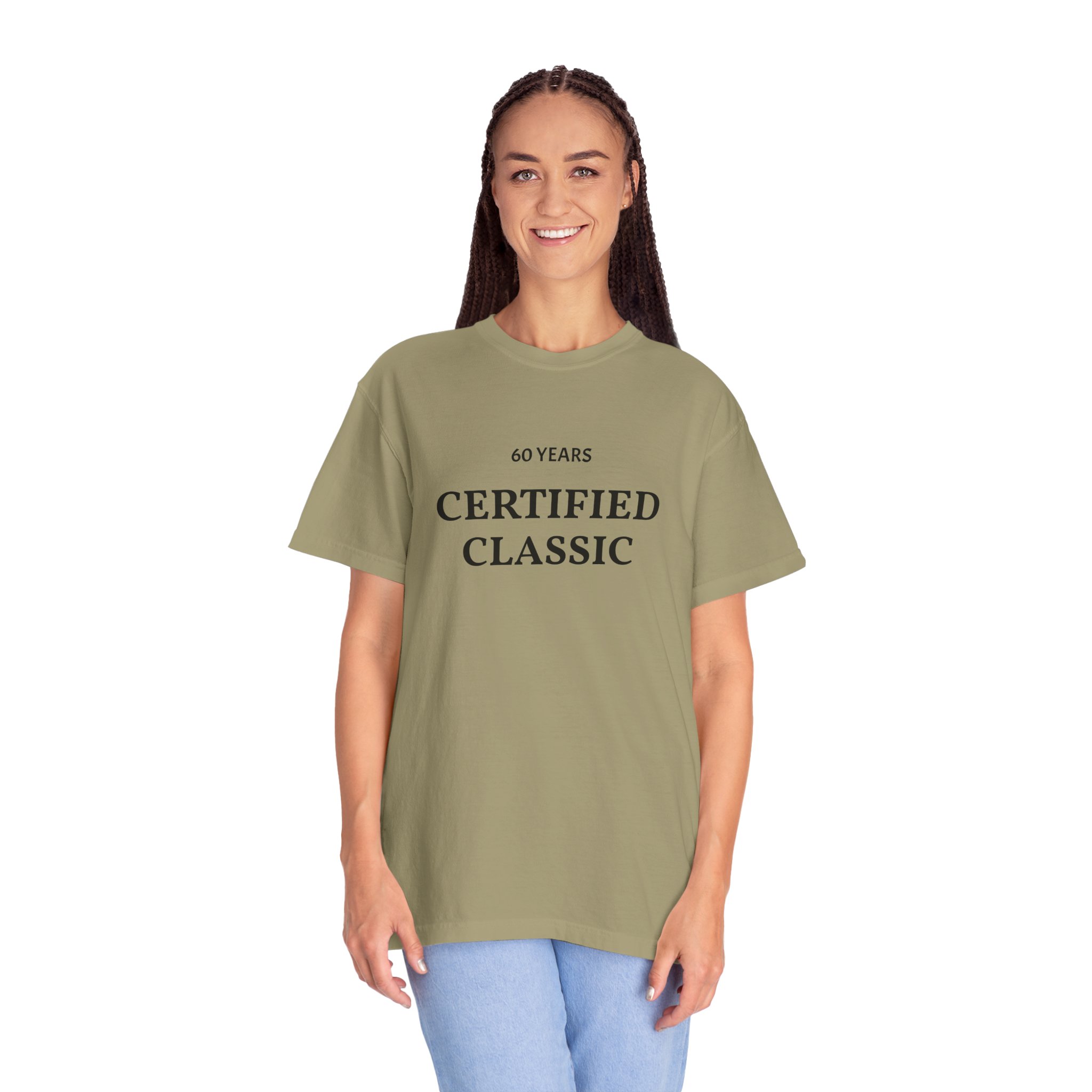 Certified Classic 60 Years T-Shirt | Minimal Anniversary Tee - Image 12