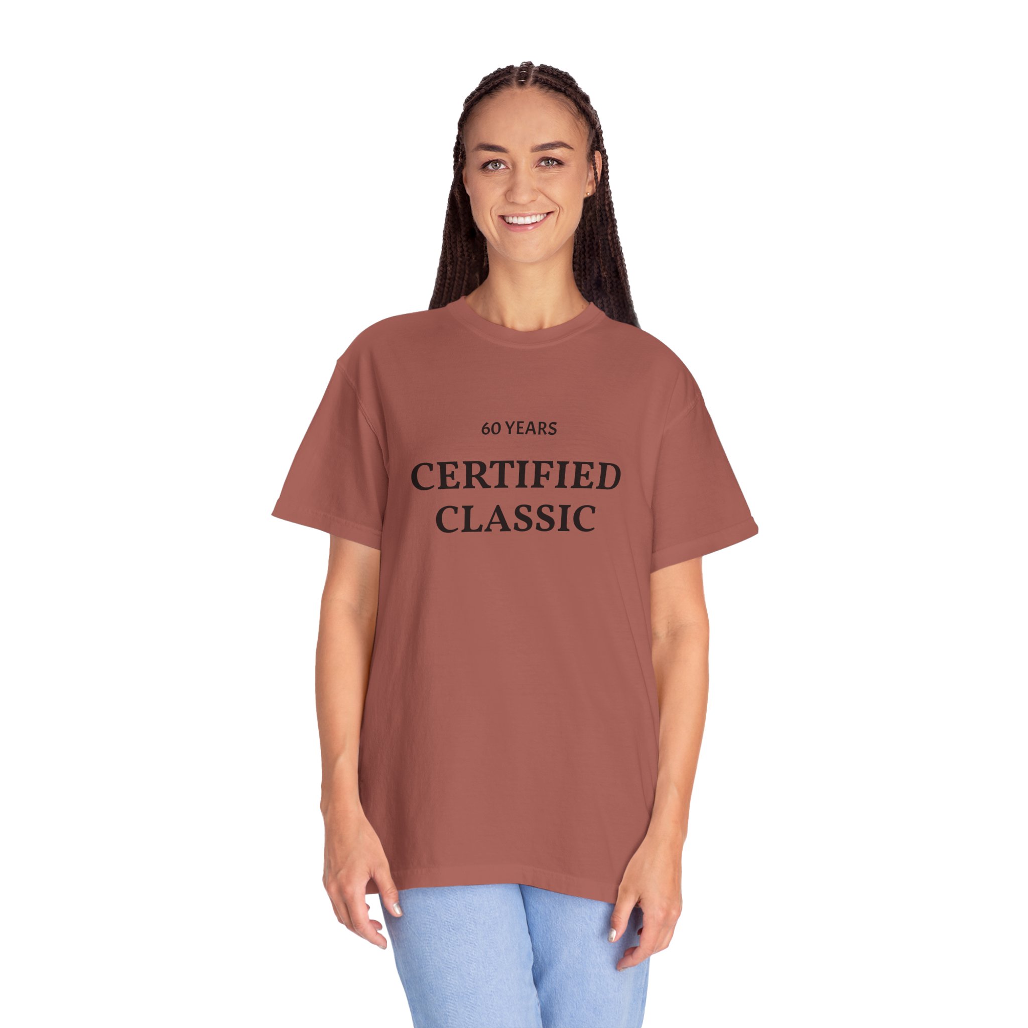 Certified Classic 60 Years T-Shirt | Minimal Anniversary Tee - Image 28