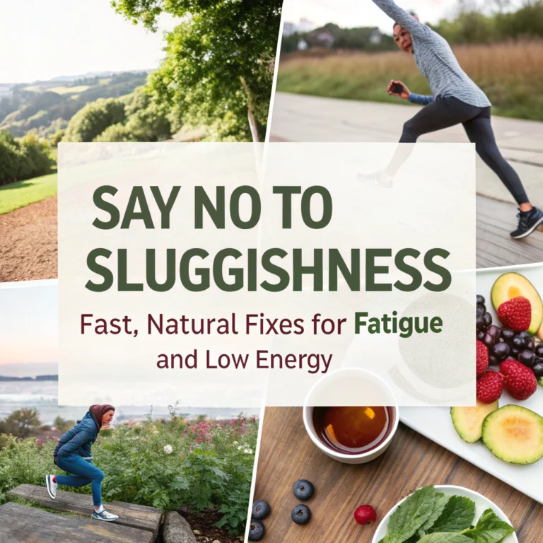 Say NO to Sluggishness: Fast, Natural Fixes for Fatigue and Low Energy